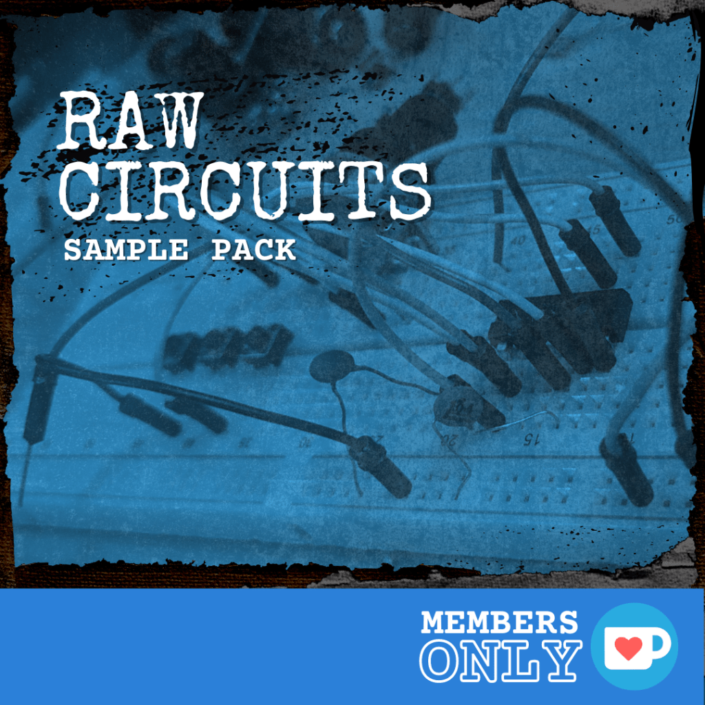 Cover art for the Raw Circuits sample pack from LTGuitarist.
